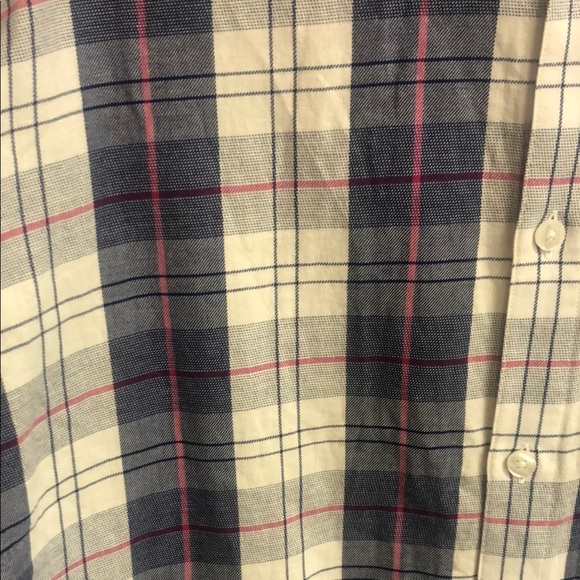 Bonobos Casual Blue and White Plaid Shirt - Picture 4 of 5
